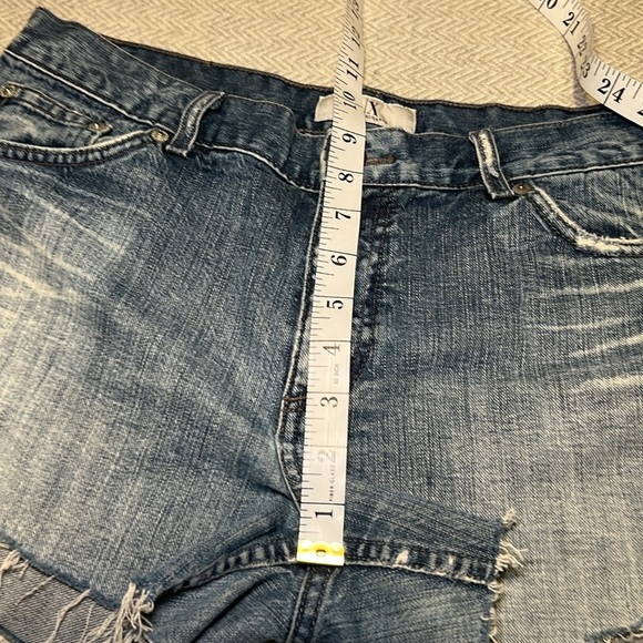 Armani Exchange Light Blue Jean Shorts.  Size 12 - Picture 7 of 12